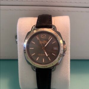 Coach Silver , Gold and Black Watch